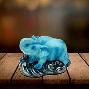 Divya Mantra Feng Shui Indomitable Powerful Animals Pair Elephant and Rhinoceros for Protection Against Violent 7 Star - Home Decor Lo