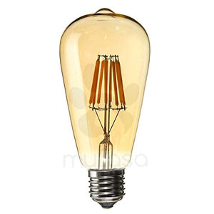Mufasa 4-Watts e27 LED Yellow;Amber Bulb, Pack of 4 - Home Decor Lo