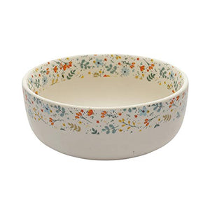 Miah Decor Stoneware Md-263 Handcrafted Spring Serving Bowls, Set of 2, Multicolor-Color - Home Decor Lo