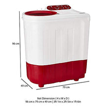 Load image into Gallery viewer, Whirlpool 7.2 Kg Semi-Automatic Top Loading Washing Machine (ACE SUPREME PLUS 7.2, Coral Red, Ace Wash Station) - Home Decor Lo