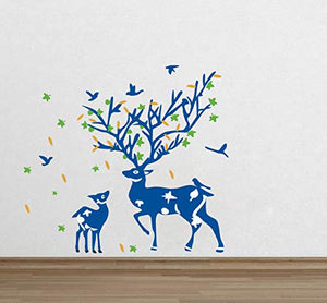 DecorVilla Deer Tree Wall Sticker and Decal (58 x 50 cm) - Home Decor Lo