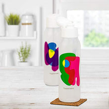 Load image into Gallery viewer, Tupperware Cool n Chic, Bright n Chirpy Plastic Bottle, 750ml, Set of 2, White - Home Decor Lo