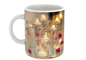 Tonkwalas Printed Ceramic Mug Best Birthday Gift for Girlfriend,Boyfriend,Husband,Wife (325 ML, White) - Home Decor Lo