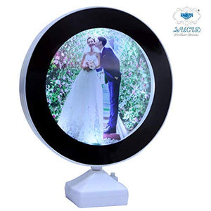 LUCID...We Build Relations Plastic Customized Personal Photo Frame Magic Mirror - White - Home Decor Lo