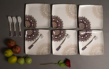 Load image into Gallery viewer, Bataniya Melamine Dinner Set, 46 Pieces, White 100% Veg Material - Home Decor Lo