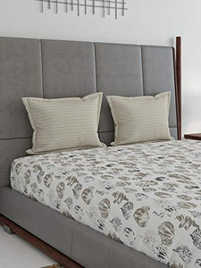 Trident Aroma 144TC King Size Bed Sheet Sandalwood - Home Decor Lo