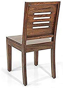 Mamta Decoration Solid Sheesham Wood Dining/Balcony Chairs for Home and Office | Teak Finish | Set of 2 - Home Decor Lo