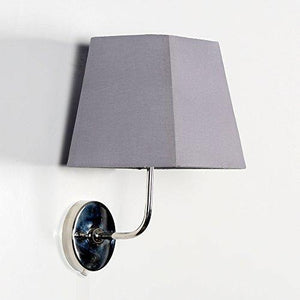 Craftter Grey Color Plain Fabric Shade Square Wall Lamp Fixture Fancy Wall Lights and Lamps for Home Decoration Indoor and Outdoor - Home Decor Lo