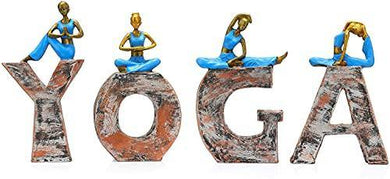 Craftomanic™ Handcrated Polyresin Yoga Lady Sitting On Home Showpiece for Home Decor/Office Decor/Table Decor/Shelf Decor/Decorative Showpiece - Home Decor Lo