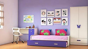Adona Celestia Kids Room Furniture Set w/Double Trundle Bed, Wardrobe and Desk - Home Decor Lo