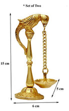 Load image into Gallery viewer, Nexplora Industries Pvt. Ltd. Brass Pair of Parrot Design Bird Diya | Oil Lamp | Puja Item - Home Decor Lo