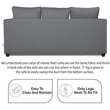 Load image into Gallery viewer, Adorn India Zink Straight Line 3 Seater Sofa (Grey) - Home Decor Lo
