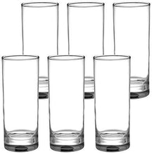 Load image into Gallery viewer, Amazon Brand - Solimo Nia High Ball Glass Set, 325ml, Set of 6, Transparent - Home Decor Lo