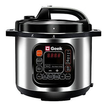 Load image into Gallery viewer, Geek Robocook Zeta 5 Litre Electric Pressure Cooker with Non Stick Pot, Black - Home Decor Lo