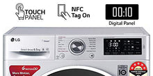 Load image into Gallery viewer, LG 6.5 Kg 5 Star Inverter Fully-Automatic Front Loading Washing Machine (FHT1265ZNL, Luxury Silver, 6 Motion Direct Drive) - Home Decor Lo