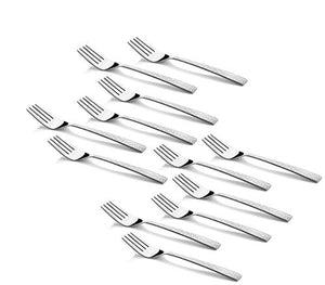 Koko Alpha Laser Stainless Steel Dinner Fork for Home/Kitchen, Set of 12 pcs. (18 cm.) - Home Decor Lo
