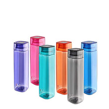 Load image into Gallery viewer, Cello H2O Squaremate Plastic Water Bottle, 1-Liter, Set of 6, Assorted (CLO_H2O_SQMT1L_SO6_ASRTD) - Home Decor Lo