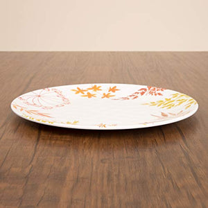 Home Centre Meadows-Malva Printed Dinner Plate - Multicolour - Home Decor Lo
