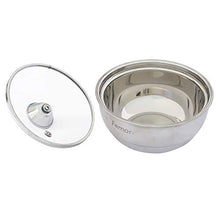 Load image into Gallery viewer, Femora Stainless Steel Double Wall Insulated Curry Server Curry Bowls, 1.50 L, Silver, 1 Year Warranty, (Large Serving Size) - Home Decor Lo