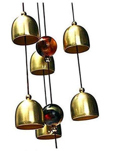YOZTI Big Metal and Wooden Dragon Wind Chime for Home Decor & Living Room Decoration, Positivity, Hangings, Good Luck and can Also be Used as a Gift, 6 Bells Windchime - Home Decor Lo