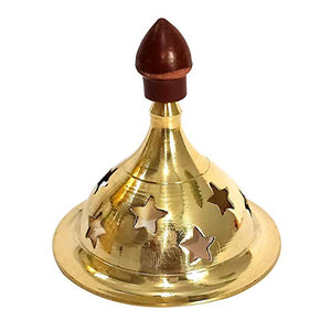 RSD Collection Brass Akhand Jyot Diya with Decorative Crystals Oil Lamp Lantern for Diwali, Puja and Festival Decoration(Size: 19x8x8 cm) - Home Decor Lo