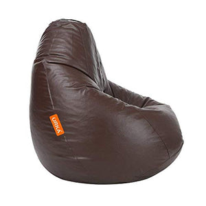 ORKA Classic XXXL with Footstool Bean Bag Cover Without Beans - Brown - Home Decor Lo
