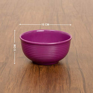 Home Centre Alora-Malia Textured Curry Bowl - Purple - Home Decor Lo