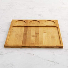 Load image into Gallery viewer, Home Centre Rhodes Edulis Bamboo Chip and Dip Tray with Bowls- Set of 4 - Home Decor Lo