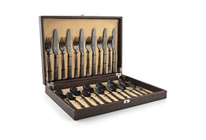 FNS International Pvt Ltd Phoenix 24 Pieces Stainless Steel Cutlery Set with Box Packaging - Home Decor Lo