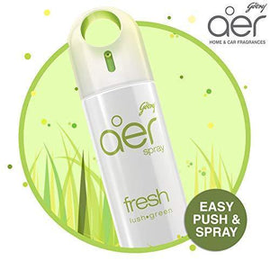 Godrej aer Spray, Home and Office Air Freshener - Fresh Lush Green (240 ml) - Home Decor Lo
