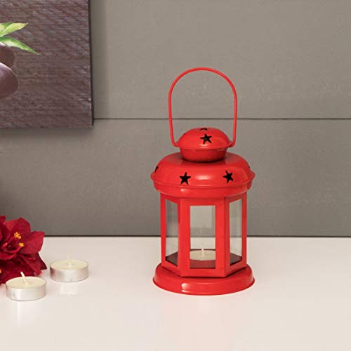 Home Centre Salsa Star Lantern - Red - Home Decor Lo