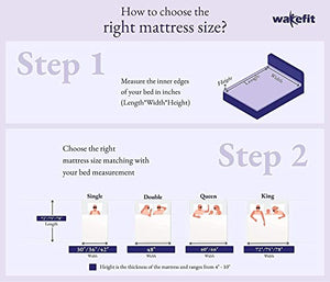 Wakefit Orthopedic Memory Foam 10-Inch Double Size Mattress
