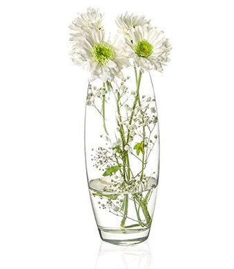 Decent Glass Round Floral vase 12 inch - Home Decor Lo