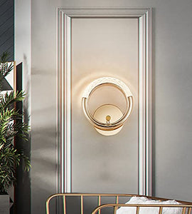 CITRA Led Glass Crystal Golden Metal Wall Light - Warm White