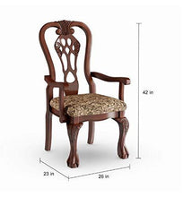 Load image into Gallery viewer, Shilpi Handicrafts Wooden Hand Carved Royal Look Chair Teak Wood (5) - Home Decor Lo