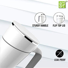 Load image into Gallery viewer, ARTIART Grace Stainless Steel Spill Proof Suction Mug with Flip Top Lid | Patented Design &amp; Suction Technology (Taiwan) | Insulated, Hot &amp; Cold for Tea, Coffee (470 ML - White ) - Home Decor Lo