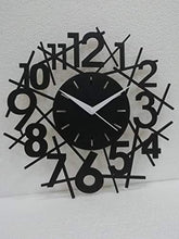 Load image into Gallery viewer, SHIV SHAKTI ENTERPRISES (30x30x3.2cm) Wooden Designer Black Wall Clock for Home Decor Room Decor(Roman) - Home Decor Lo