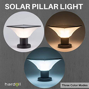 Hardoll Solar Lights for Outdoor Home Garden 20 LED Waterproof Pillar Wall Gate Pillar Lamp(Multiple Color, Pack of 2) - Home Decor Lo