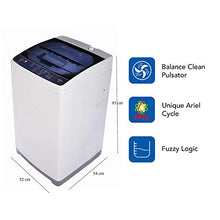 Load image into Gallery viewer, Haier 6.2 Kg Fully-Automatic Top Loading Washing Machine (HWM62-AE, White with Blue lid) - Home Decor Lo