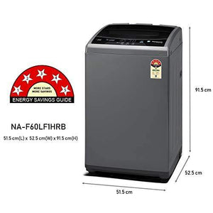 Panasonic 6 Kg 5 Star Fully-Automatic Top Loading Washing Machine (NA-F60LF1HRB, Grey) - Home Decor Lo