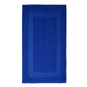 Trident Classic Plus Terry Cotton Bath Mat - 2300 GSM- Super Absorbent & Soft, Easy Care- for Bathroom, Door Mat (Set of 1, Palace Blue) - Home Decor Lo
