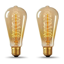 Load image into Gallery viewer, Vintage Edison Dimmable Tungsten Decorative Spiral Shape Filament: Pack Of 2 - Home Decor Lo