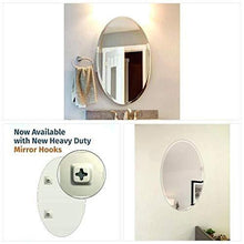 Load image into Gallery viewer, Quality Glass Decorative Frameless Oval Mirror | Mirror for Wall | Mirror for Bathrooms | Mirror for Home | Mirror Decor | Mirror Size : 18 inch x 24 inch.(QG-FL-006) - Home Decor Lo