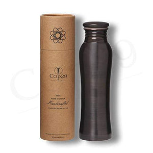 Cop29 Essence of Life - Pure Handmade Antique Finish Fairy Copper Water Bottle with Ayurvedic Health Benefits, 900ml - Home Decor Lo