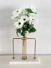 Load image into Gallery viewer, Fourwalls Beautiful Decorative Artificial Garabara Flower Bunches for Home decor (48 cm Tall, 10 Heads, White) - Home Decor Lo