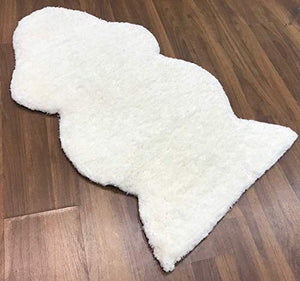 Partystuff Modern Shaggy Rug (White, Polyester, 2 X 3) - Home Decor Lo