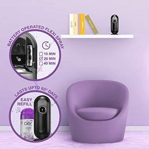 Godrej aer matic, Automatic Air Freshener Kit with Flexi Control - Violet Valley Bloom (225 ml) - Home Decor Lo