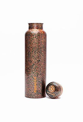 Panacea Premium Pure Copper Mist Handmade Floral Designer,Joint Free Water Bottle (Multicolor, 1 Litre) - Home Decor Lo