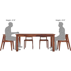 Jangid Handicraft Solid Sheesham Wood 6 Seater Dining Table Set (JH12) - Home Decor Lo