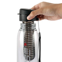 Load image into Gallery viewer, Cello Infuse Plastic Water Bottle, 800 ml, Black - Home Decor Lo